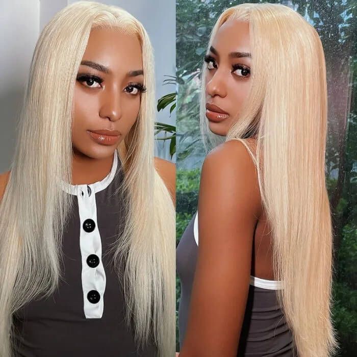 Layered Butterfly Haircut 613 Blonde 13x4 Lace Front Straight Wig |  Idefinewig