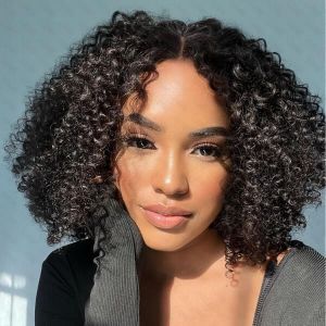 Short Cut Curly Minimalist Undetectable Lace Front Wigs | Idefinewig