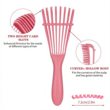 Easy Detangle Brush For Natural Hair, Less Damage, More Comfortable