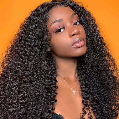 Glueless Lace Front Wig 180% Density Invisible HD/Swiss Kinky Curly 13*4 Lace Frontal Wig