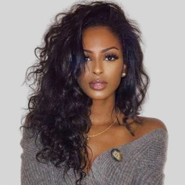 Glueless Natural Wavy 13X4 Lace Front Wigs 100% Human Hair
