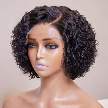 Trendy Short Cut Curly 4X4 Lace Wig 