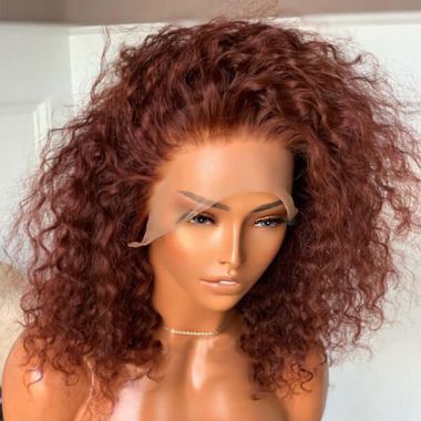 Cinnamon Spice Curly 13x4 Frontal Lace Wig 