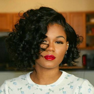 Glueless Free Parting Spiral Curly Bob Wigs 13x4 Lace Front Wig 100% Human Hair