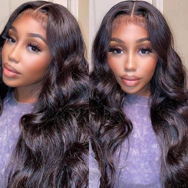 Natural Hairline SOFT WAVE Invisible Swiss Lace 150% Density 13*4 Lace Frontal Wig Body Wave