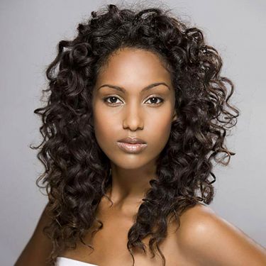Natural Black Curly Lace Front Wigs 100% Human Hair