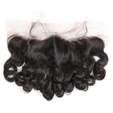 1Pc 13x4 Frontal Lace Big Curl 100% Human Hair 180% Density