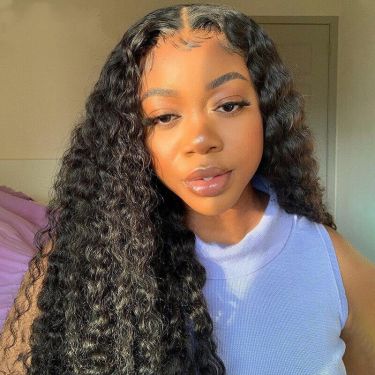 HD Invisible Lace Wig Water Wave Natural Human Hair Wigs