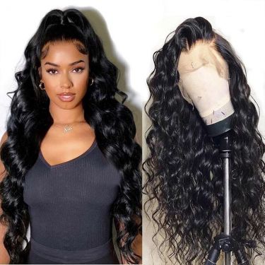Natural Body Wave Human Hair 360 Lace Wigs 150% Density