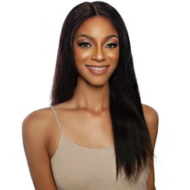 Glueless Natural Black Straight Human Hair Wigs 4X4 Lace Wig