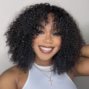 Deep Jerry Curly 4X4 Lace Closure Wig 100% Human Hair