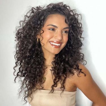 Glueless Natural Curly Brown Wig 5x5 Closure Lace Wig 100% Human Hair