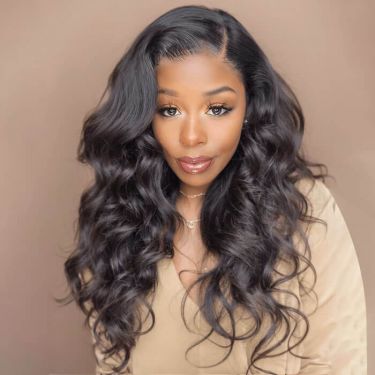 Glueless Loose Wave 5X5 Closure Lace Wig Fluffy Human Hair