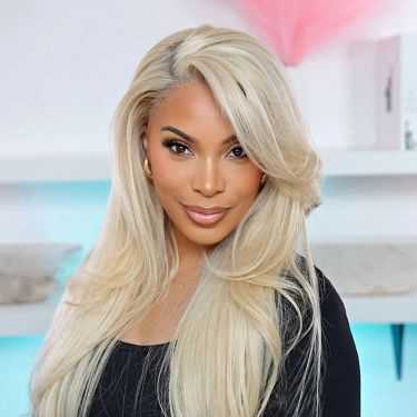 Glueless Wig Layered Straight Human Hair 13x4 Lace Frontal Wig