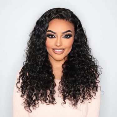 Loose Water Wave Invisible 13x4 Frontal Lace Wig Human Hair 
