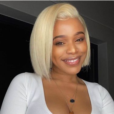 613 Blonde 13x4 Lace Front Bob Wig 100% Human Hair