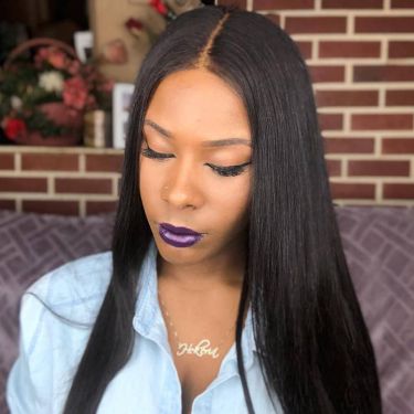 Hd Film Lace  T Part Wig Lace Wig 180% Density Straight Pre-bleached Knots 