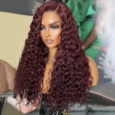 Water Wave 13X4 Lace Frontal Wig Human Hair Wigs