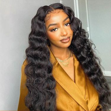 Deep Wave Glueless Wigs 13x4 Lace Front Wig with Baby Hair Human Hair