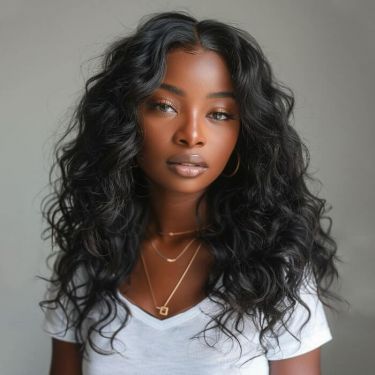 Beach Wave Glueless 13x4 Lace Front Wig Human Hair Affordable Wigs