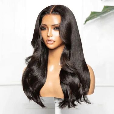 Glueless Wigs Wave Human Hair Face Framing 13X4 Lace Front Wig