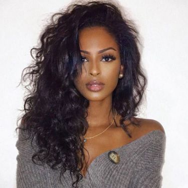 Glueless Natural Wavy 13X4 Lace Front Wigs 100% Human Hair
