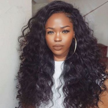 Glueless Body Wave Natural Human Hair Lace Front Wig 180% Density