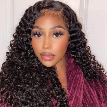 Pre Bleached 5x5 Undetectable Hd Lace Closure Wig Deep Curls