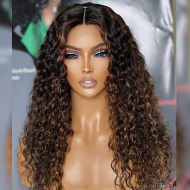 Highlight Water Wave 13×4 Lace Front Wigs