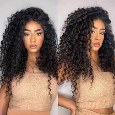 Glueless Natural Loose Deep 13X4 Lace Front Wigs 100% Human Hair 180% Density