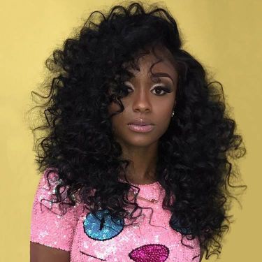Glueless Loose Deep 13X4 Lace Front Wigs Human Hair 180% Density