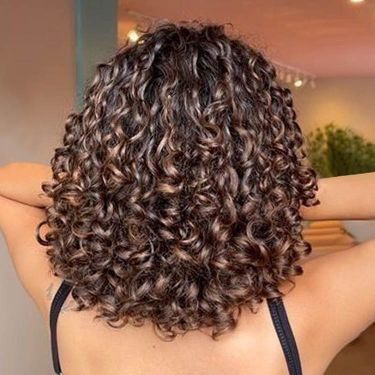Glueless Brown Ombre Short Curly Bob Wigs Lace Front Wig Human Hair