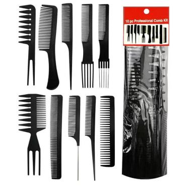 10Pcs/Set Professional Hair Comb Salon Barber Styling Comb Set Hairdressing Combs Hair Care Styling Tools