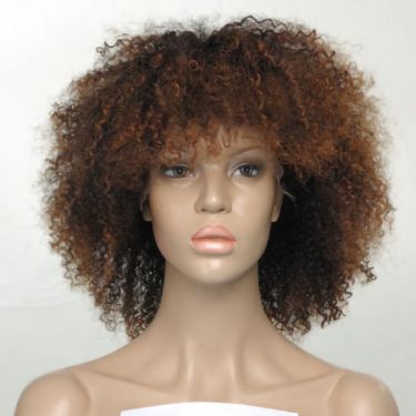   4x4 Lace Ombre Color Bob Curly Human Hair