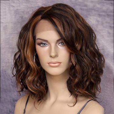 Body Wave Highlight Bob Wig Lace Front Wig 100% Human Hair