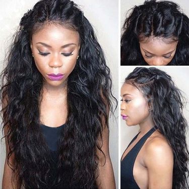 Wet And Wavy 13x4 Frontal Lace Glueless Wig 100% Human Hair