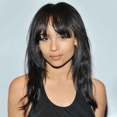Yaki Straight Layered Cut Human Hair Lace Front Wigs With Bangs