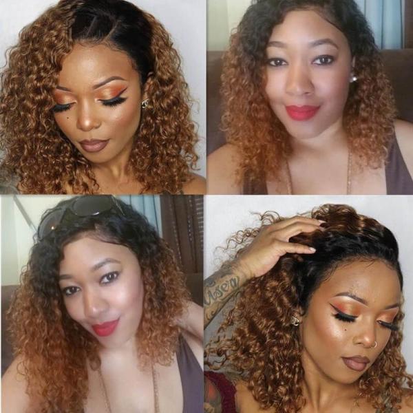 Short Lace Front Curly Wigs