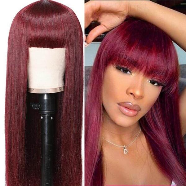 Red human Hair wig Is a Fashionable Choice