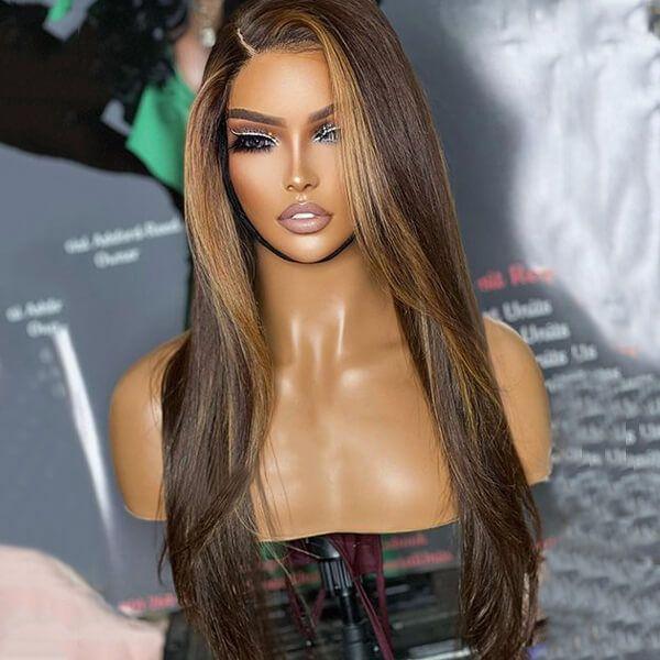 Straight Human Hair Frontal Lace Wig
