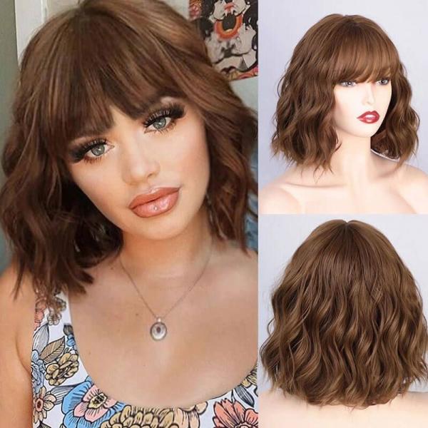 Best Human Hair Brown Highlighted Wig