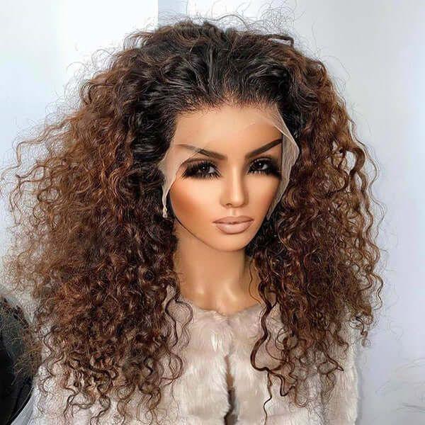 Ombre Lace Front Wig Human Hair