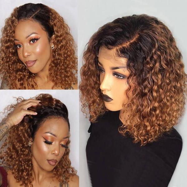 New Trend:Curly Bob Lace Front Wig