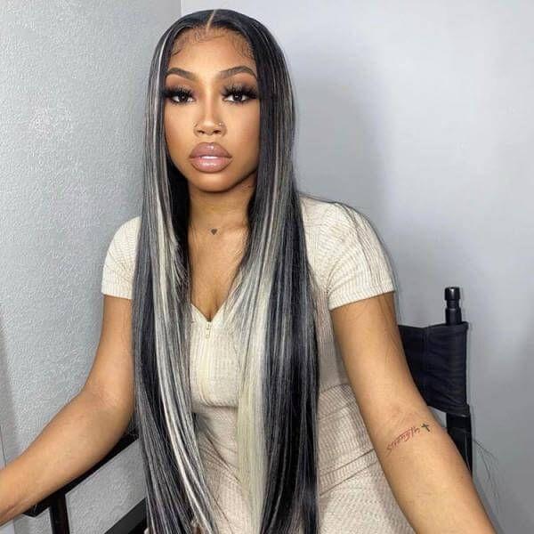 What are Lace Front Wig with Highlights?