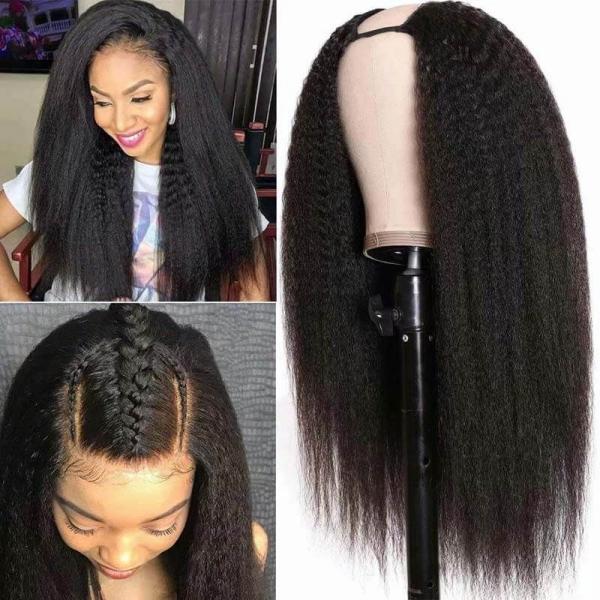 Kinky Straight U-Part Wig Human Hair: Features, Care, Cleaning, and Wearing Guide