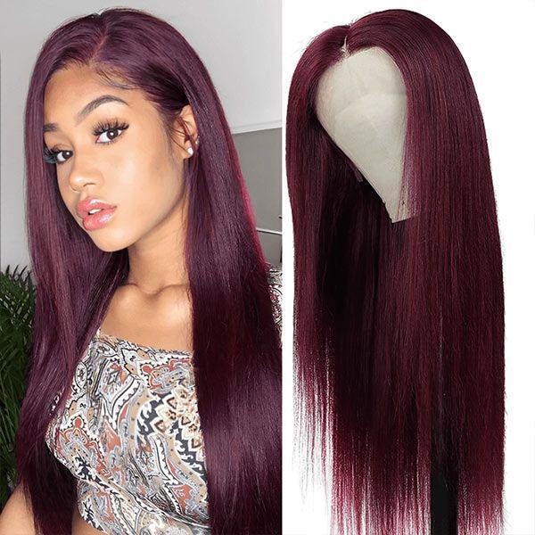 Fall In Love With Plum Human Hair Wig